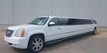 White Cadillac Escalade Limousine