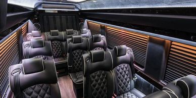 Mercedes Party Bus Interior