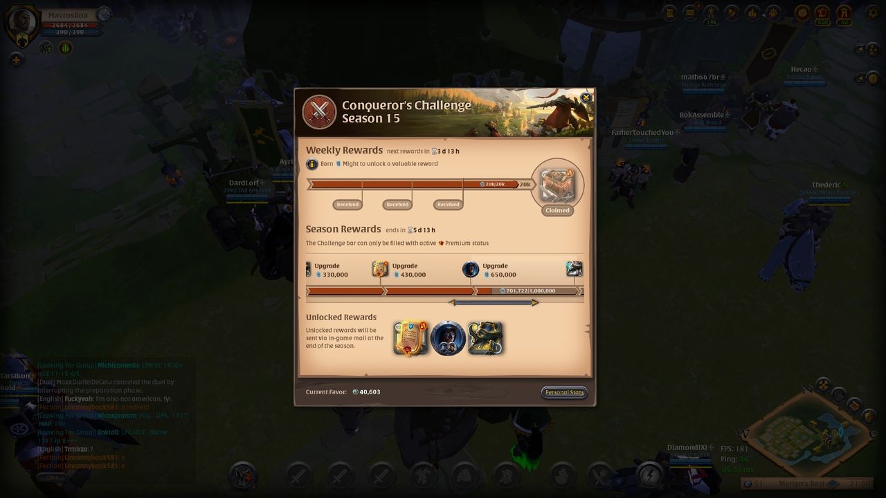 A Quick Written Tutorial on Albion Online&rsquo;s Conqueror&rsquo;s Challenge