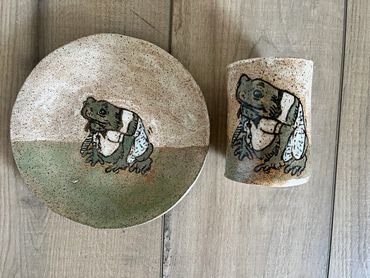 Frog Plate and mug
