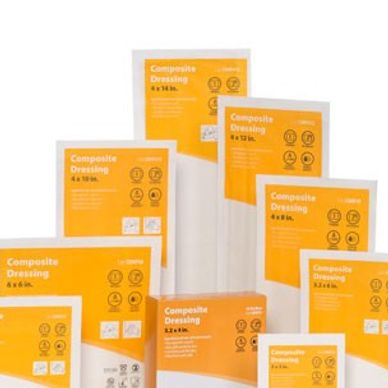 composite dressing DermaDress Waterproof Composite Dressing, 6 X 6 Inch