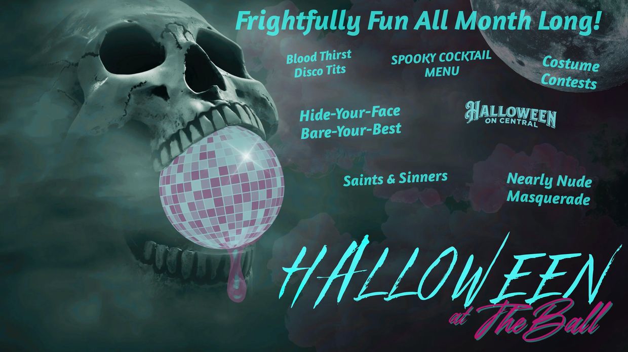 Halloween event with skull and disco ball theme.
