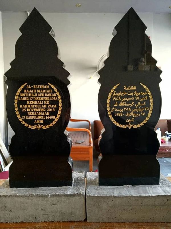 Hasil Kerja Batu Nisan Nisan Rich