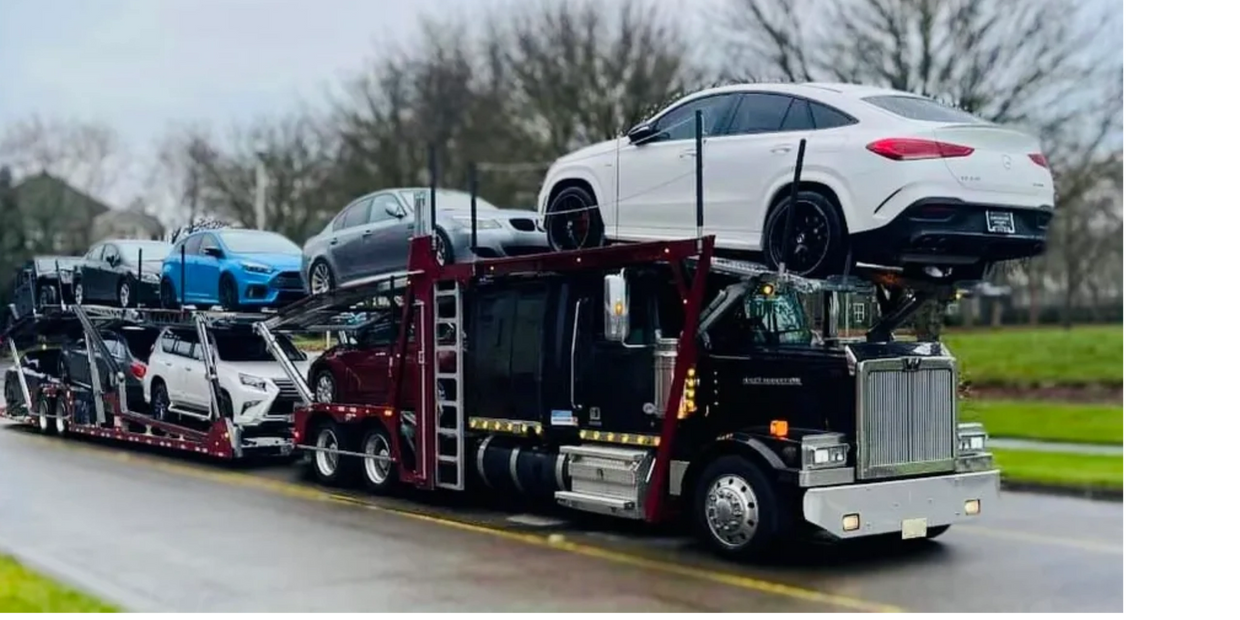 Car Hauler, Hauling a full load of vehicles nationwide