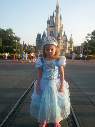 First visit to Magic Kigdom and Disney World and first time seeing Cinderella's Castle.