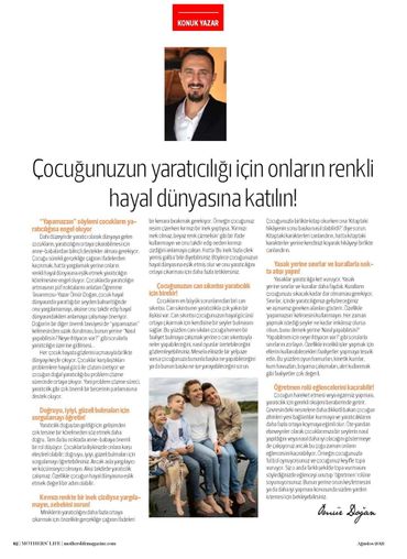 Mothers Life Magazin'de Konuk Yazar Olarak Yayınlanan Yazım