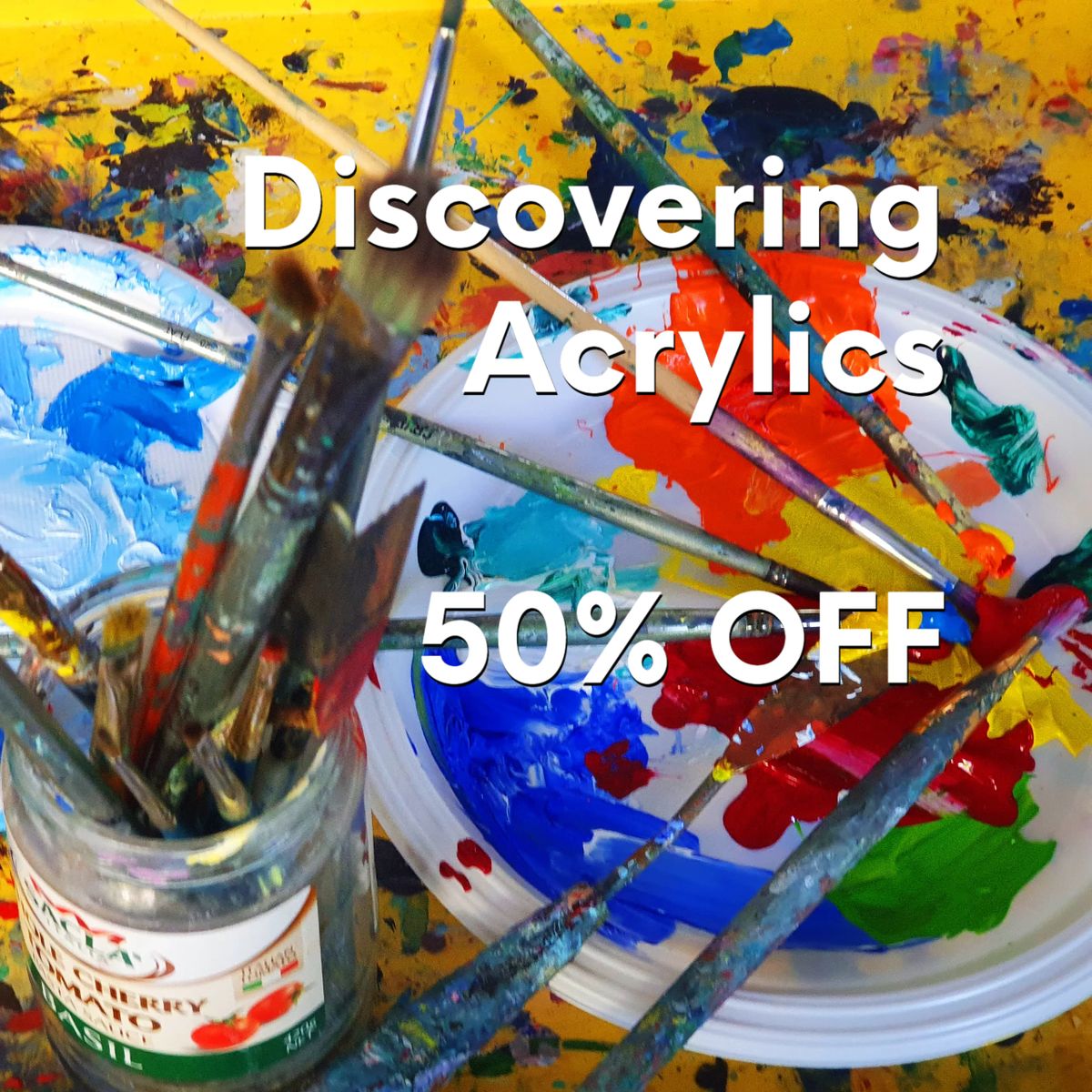 ON SALE Discovering Acrylics Art Course   Rs=w 1200,h 1200