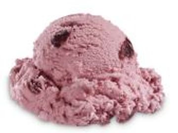 Black Cherry flavored Ice Cream with Black Cherries