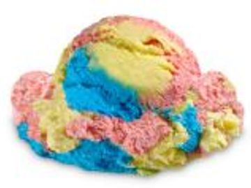 Blue Raspberry, Cherry and Vanilla flavored Ice Cream