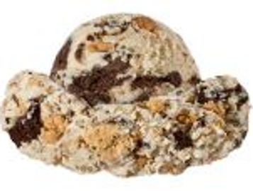 Cookie Dough pieces and Chocolate Sandwich Cookie pieces blended in Cookie Dough flavored Ice Cream