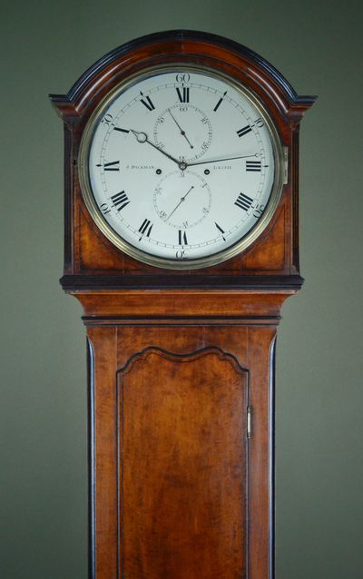antique satinwood grandfather clock