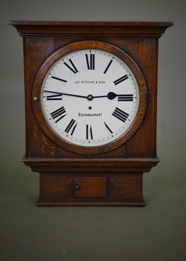 oak wall clock by ritchie and son