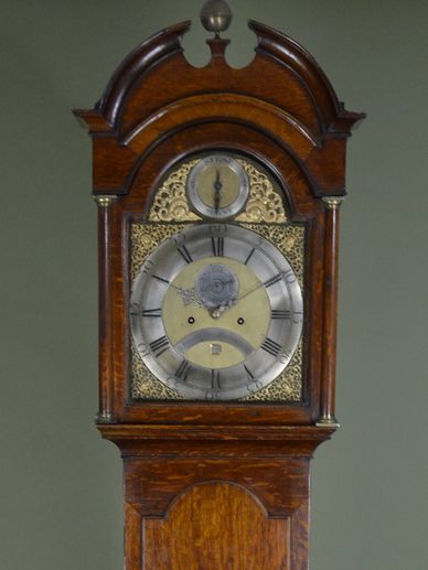 Antique Edinburgh longcase grandfather clock made by Monro , Canongate