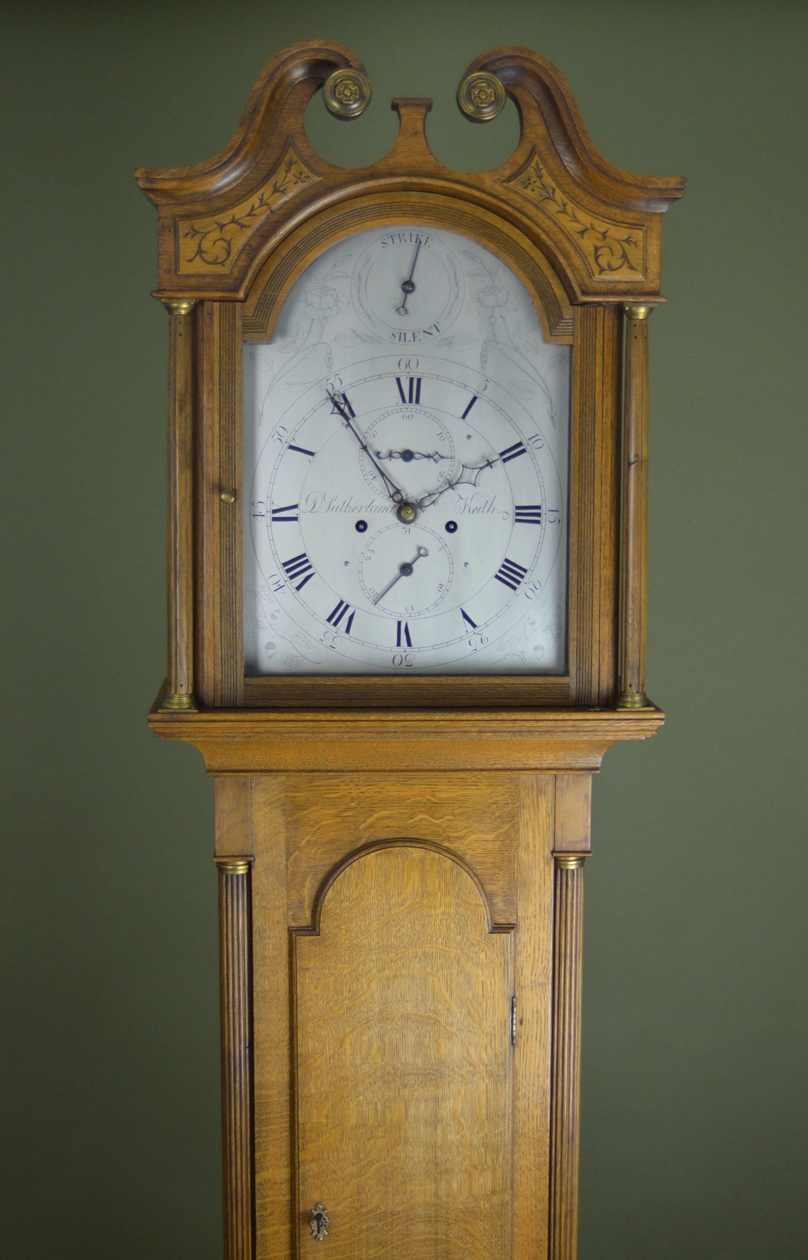scottish antique clock by david sutherland, Keith