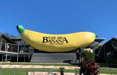 Freshly painted Big Banana in Dulux