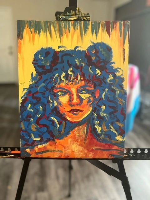 A 11x14 inch original painting made by Anai 