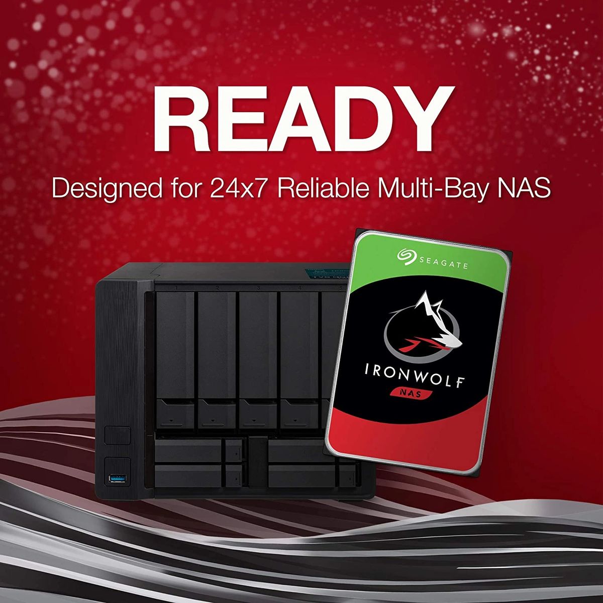 Seagate IronWolf 8Tb NAS Internal Hard Drive HDD – 3.5 Inch SATA 6GB/S 7200  RPM 256MB