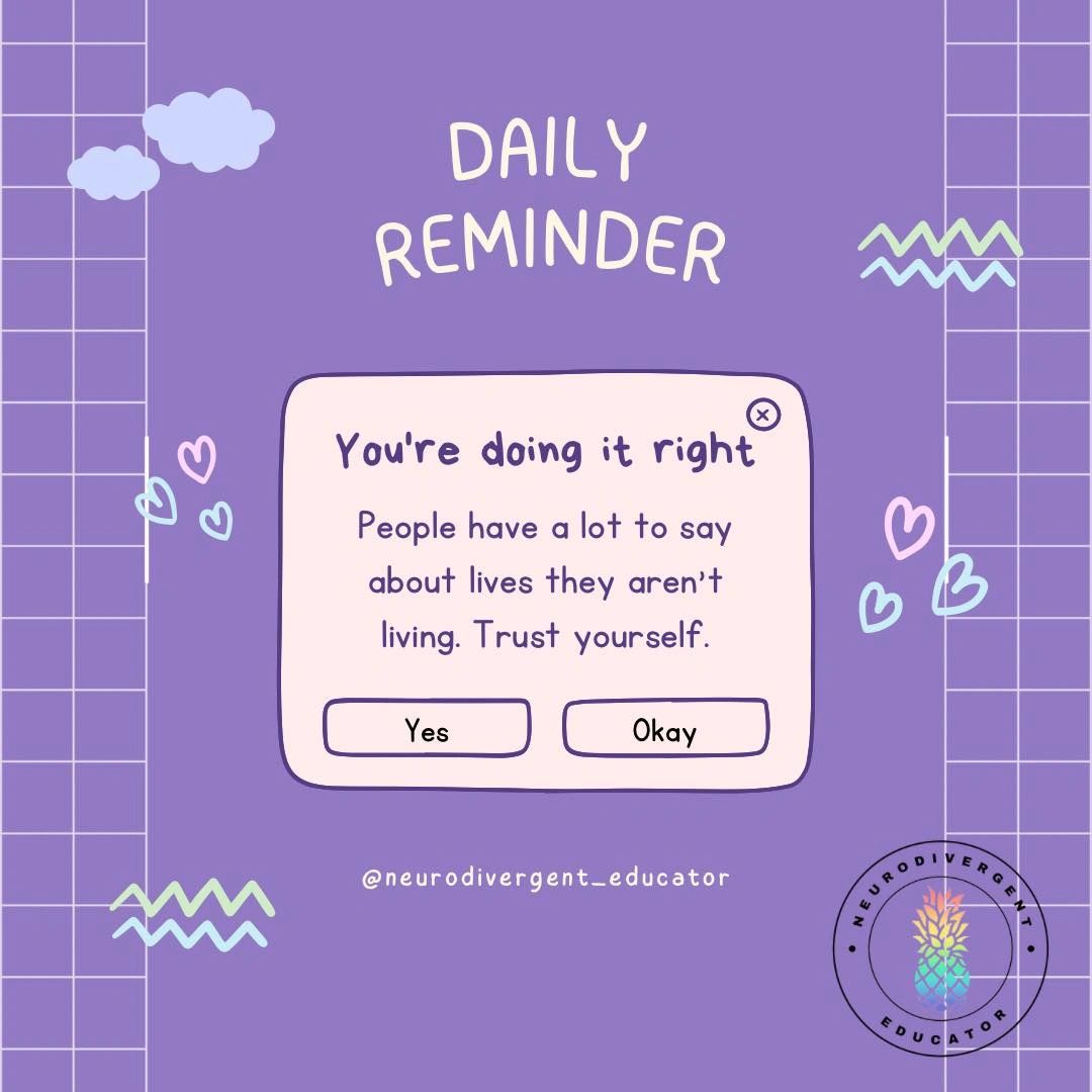 You're not doing it wrong