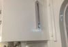 Sight gauge installed on a hydraulic reservoir.