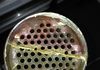 Heat exchanger removed for cleaning and pressure test.