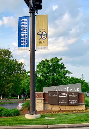 City of Brentwood, Tennessee 50th Anniversary Pole Banners