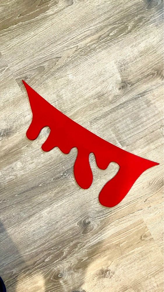 Red Drip Splatter