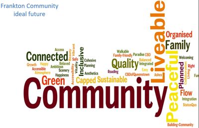 Frankton residents aspire for a peaceful, connected, liveable community that is family friendly