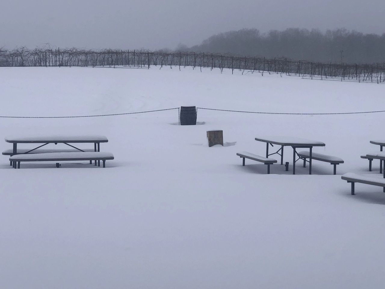 A snowy winter at Stone House.