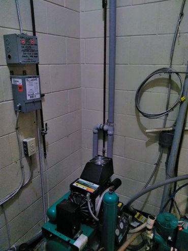 vacuum pump installtion