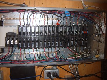 commercial three-phase ,208volts panel installation