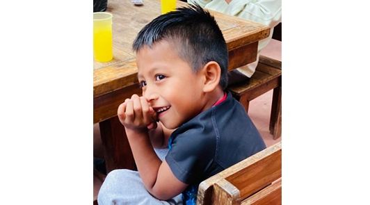 Ecuadorian child smiling for the camera