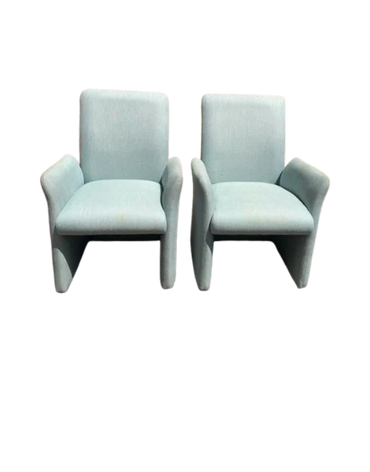 baby blue chiclet chairs 