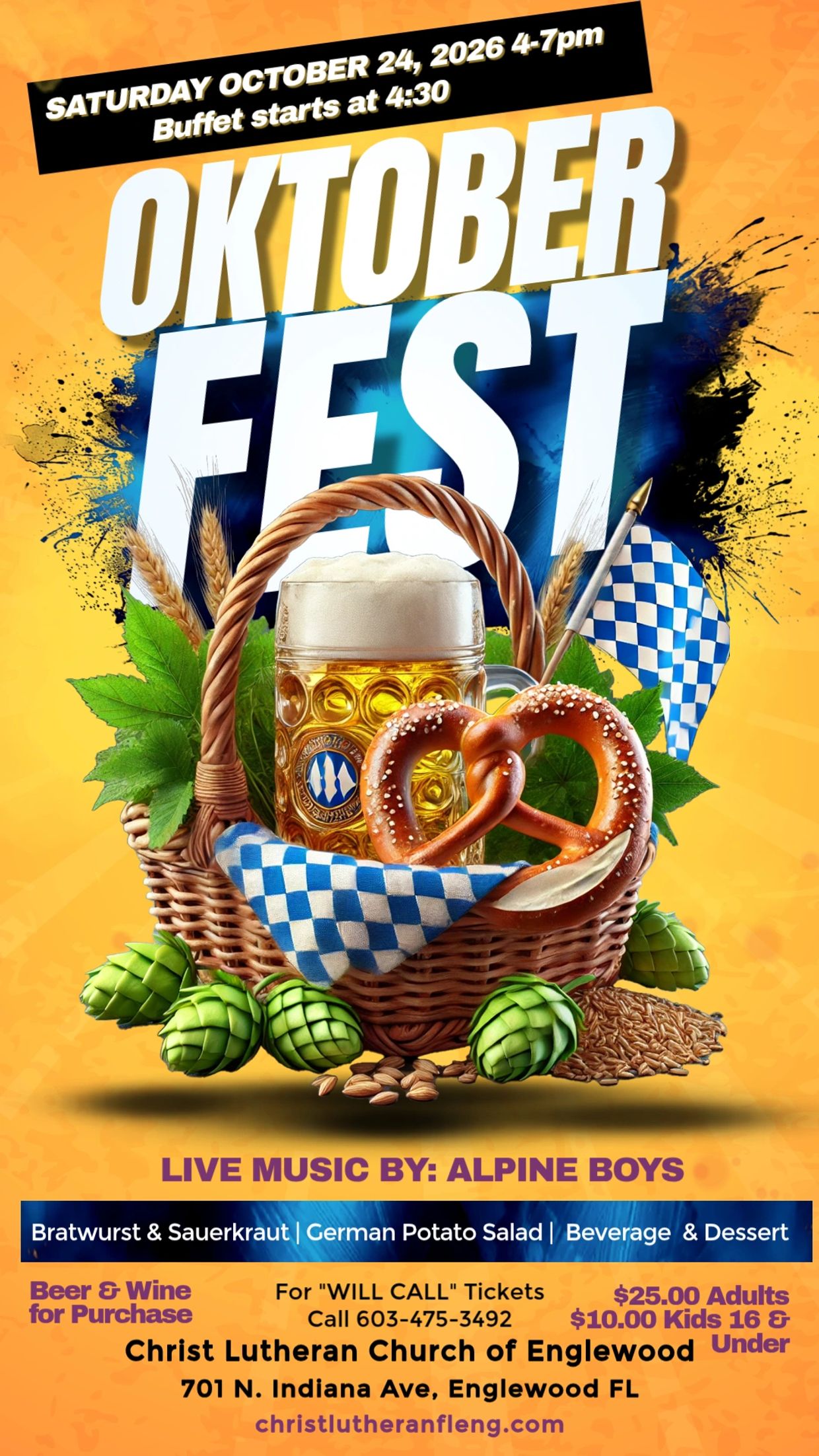 Flyer for Oktoberfest