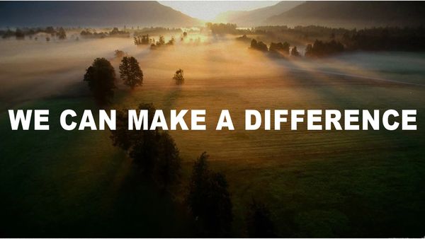 Sunrise image showing hope in a better tomorrow.  Together, we can make a difference!
