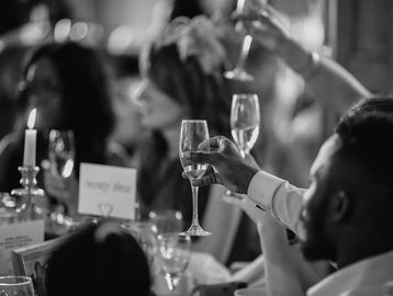 Wedding Toast, Cheers, Bridal party, reception