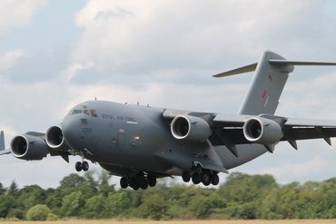 RAF C-17A Globemaster Landing, 2025
