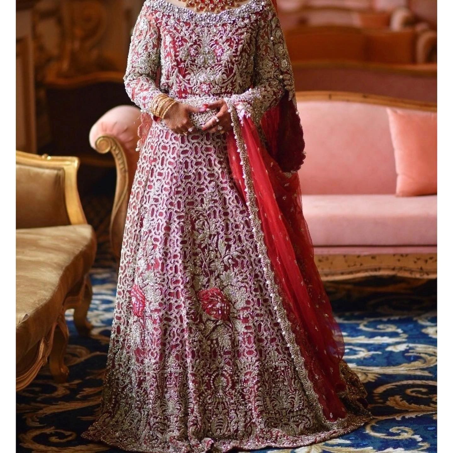 Suffuse baraat bridal dress