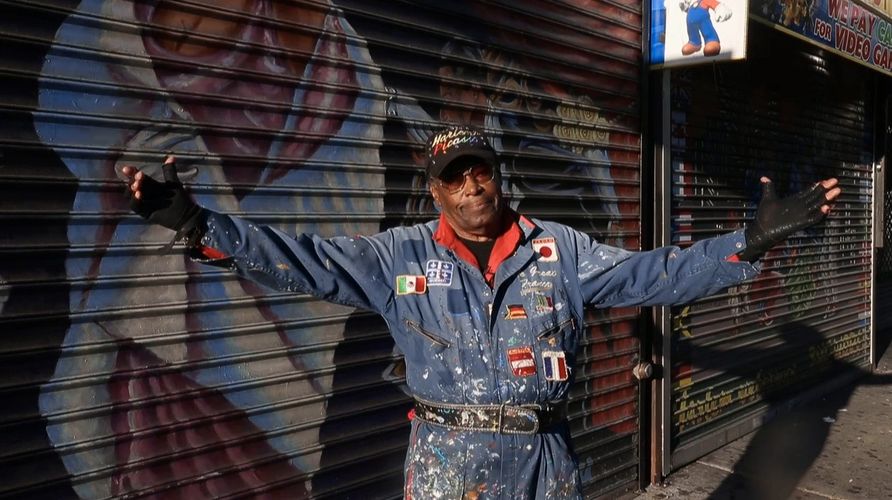 franco the great, picasso of harlem, 125th street, murals, street art, gates, save the gates