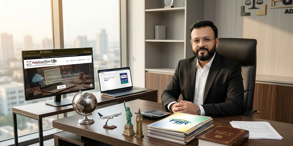 Hamza Faizi with global tax advisory setup for overseas Pakistanis