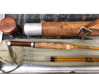 SOLD! – Vintage – 3pc – 9′ – Custom Built Bamboo Fly Rod C/W Herters Reel  Seat & Plastic Tube – GREAT SHAPE! – $100 – The First Cast – Hook, Line and  Sinker's Fly Fishing Shop