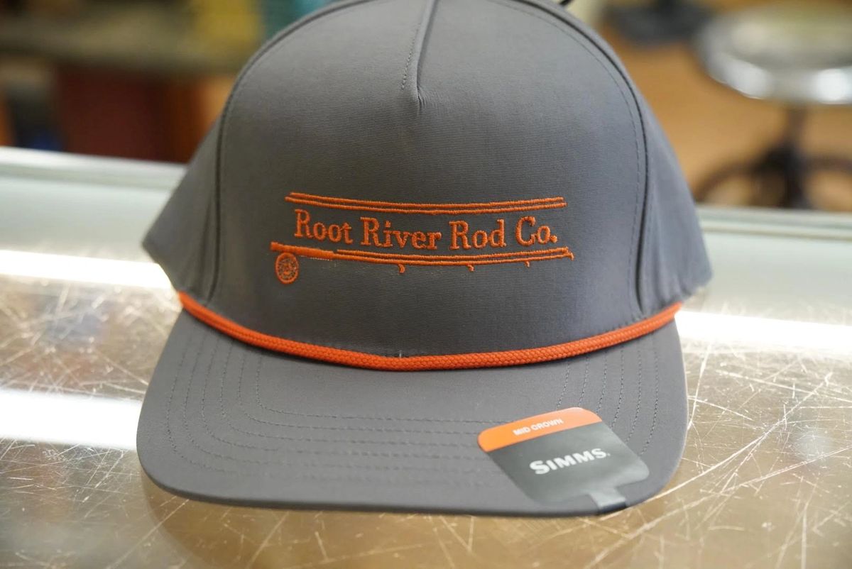 Root River Rod Co Simms Captain Hat (Grey/Orange)