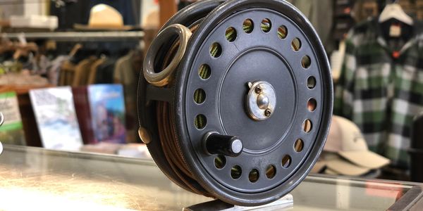 Hardy Uniqua Fly Reel 2 5/8 and Hardy Leather Case - Spinoza Rod Company