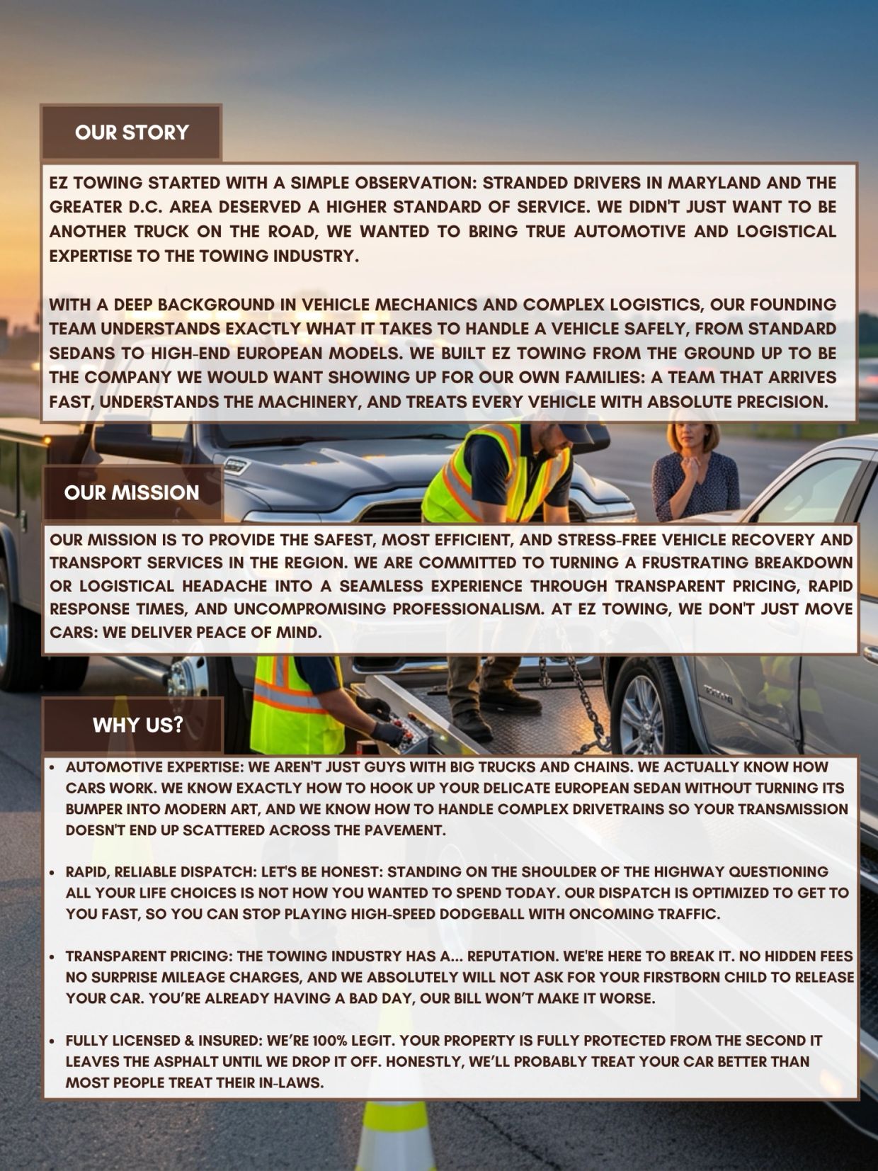 EZ Towing: Fast, Reliable Roadside Help