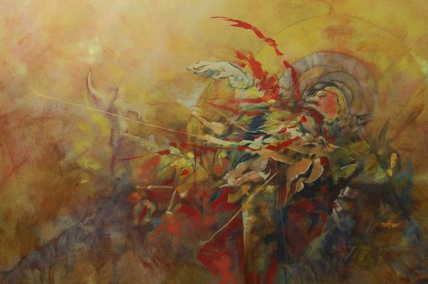 "Leyenda" oil on canvas 72X44, 2019 available.