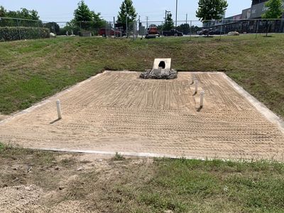 A freshly cleaned Filtration Basin in San Antonio, TX