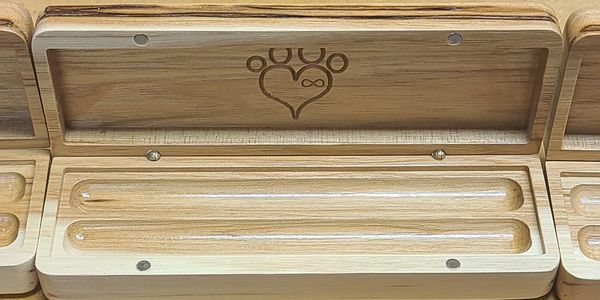 Wood pen cases with custom logo design