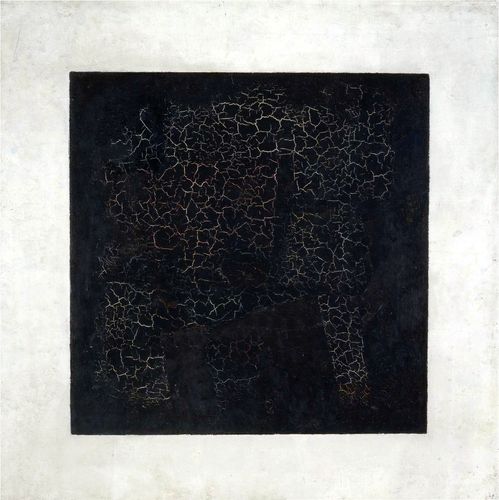 Kazimir Malevich, _Black Square_, 1915, oil on linen, 79.5 x 79.5 cm, Tretyakov Gallery, Moscow. 
