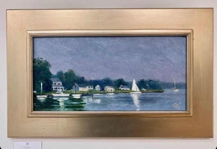 SOLD
“Chester River Grays” (8x16 oil on board)