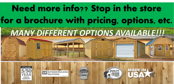 Sheds for Sale - Ebensburg Fishing & Hunting