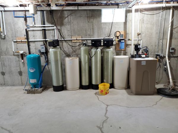 Whole House Water Treatment and Filtration System Installation, BubbleUp, Water Softener, Well Water
